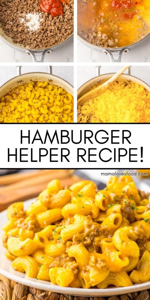 homemade cheesy hamburger helper recipe
