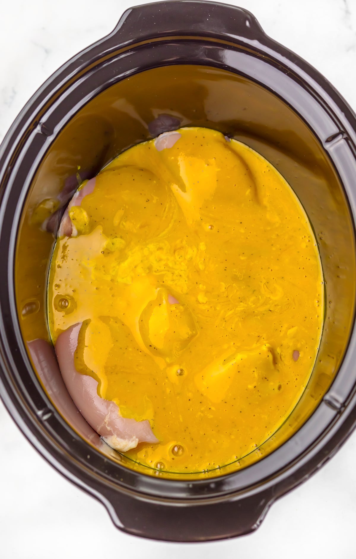 how to make slow cooker honey mustard chicken