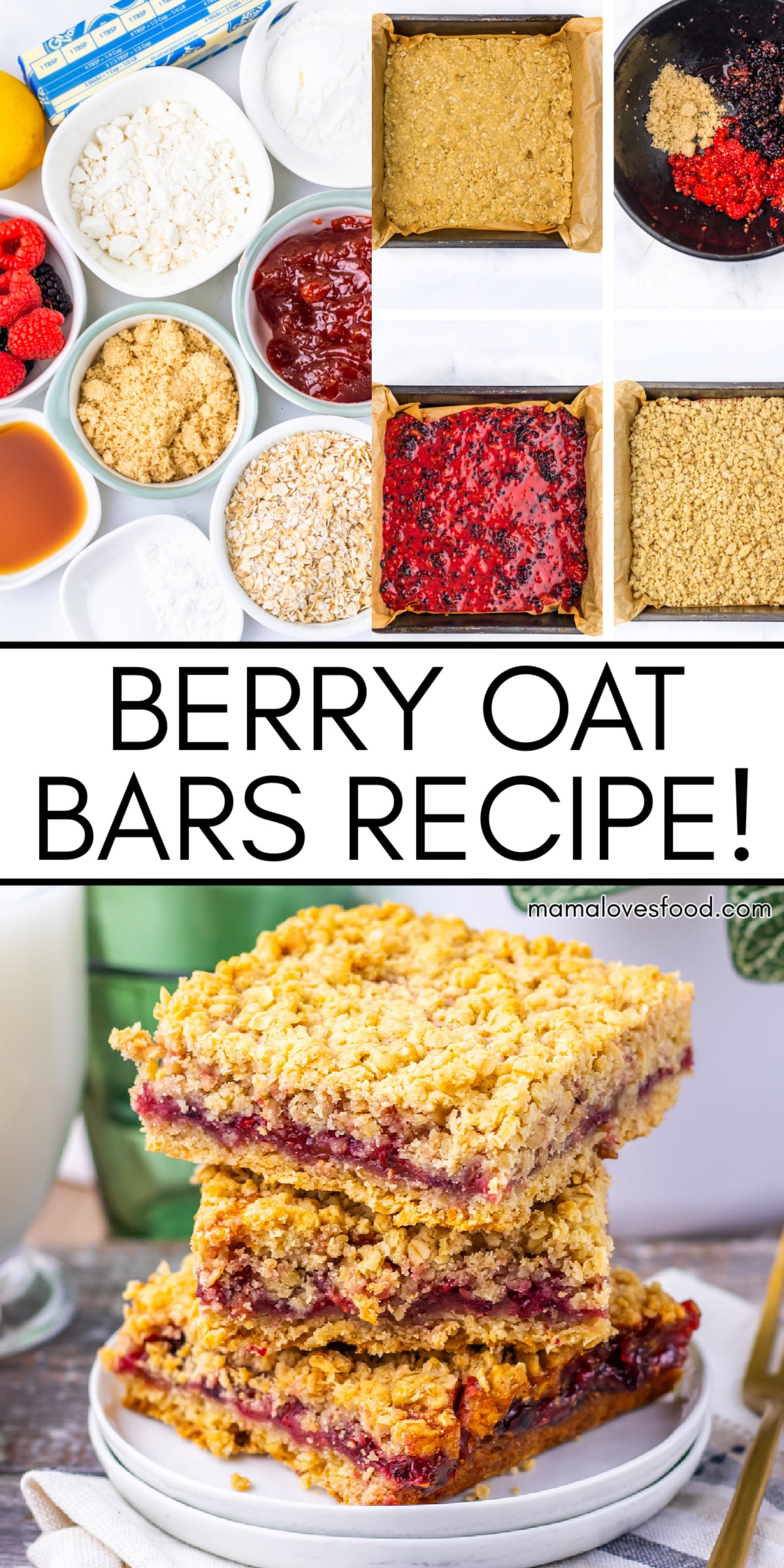 oat bars with berries recipe