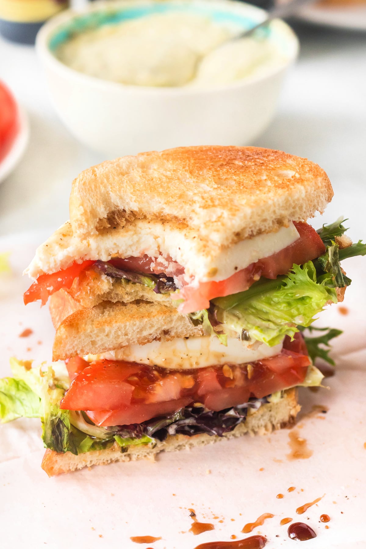 recipe for capreses sandwich