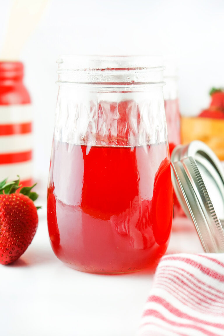 recipe for homemade strawberry simple syrup