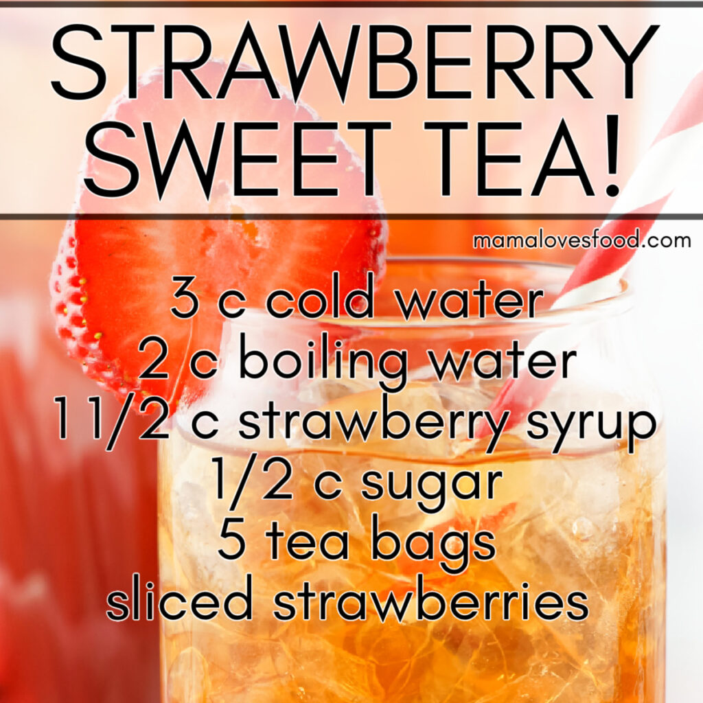 recipe for strawberry tea