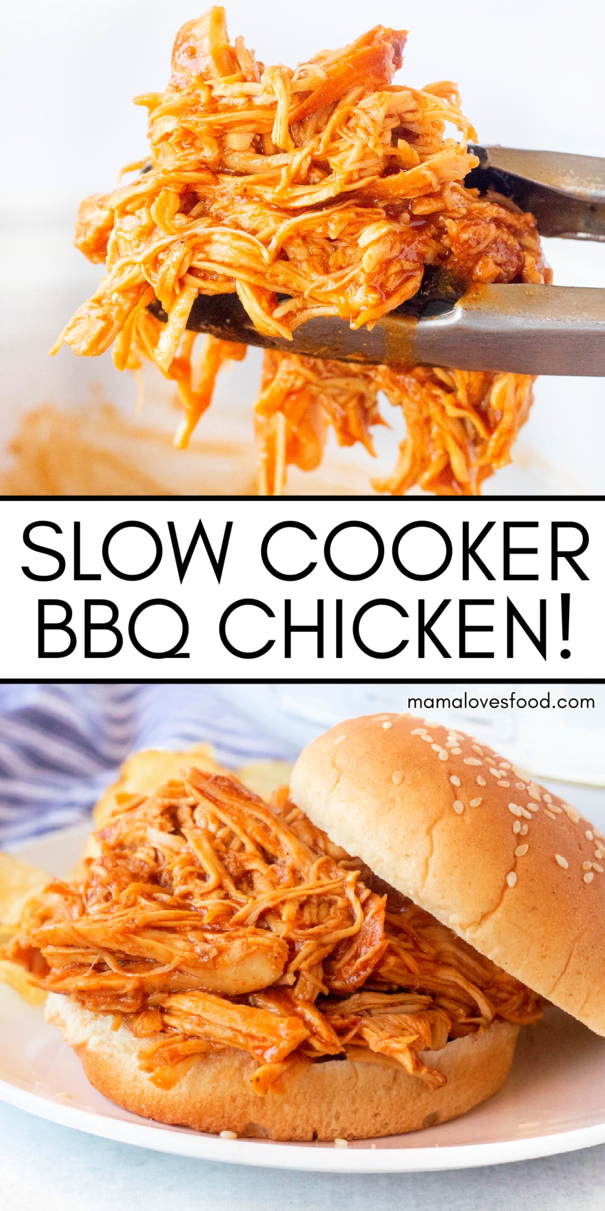 slow cooker shredded chicken bbq