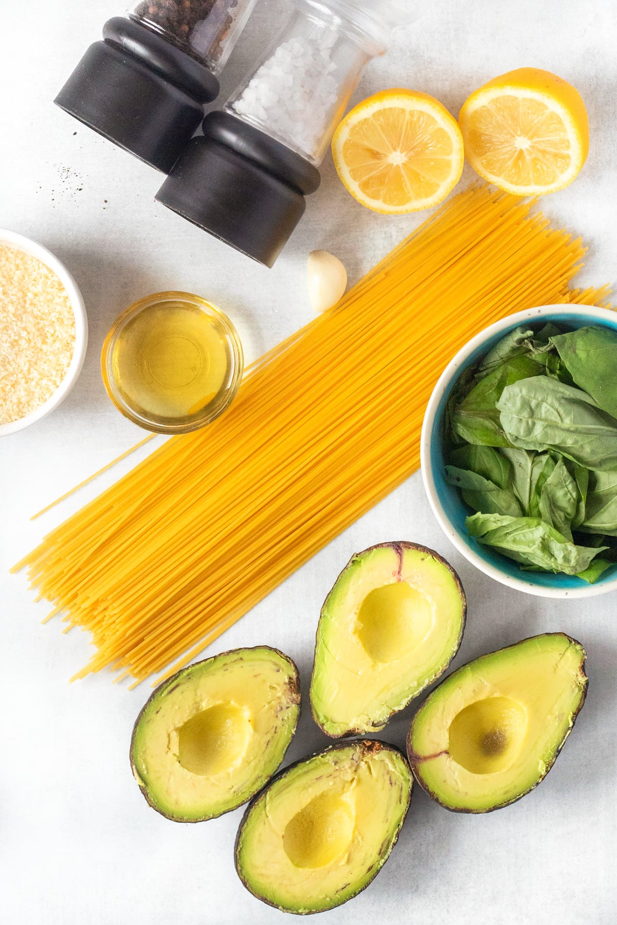 avocado pasta ingredients