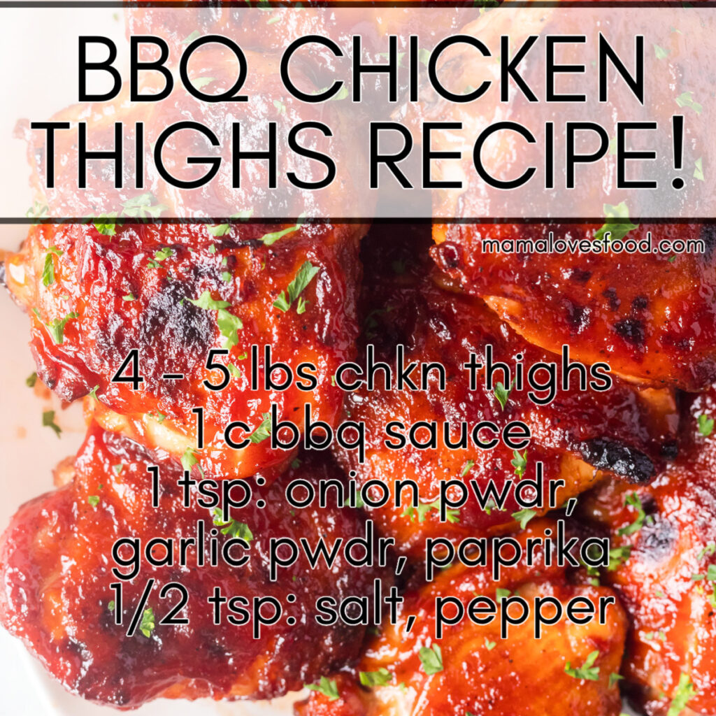 bbq chicken thighs in the oven