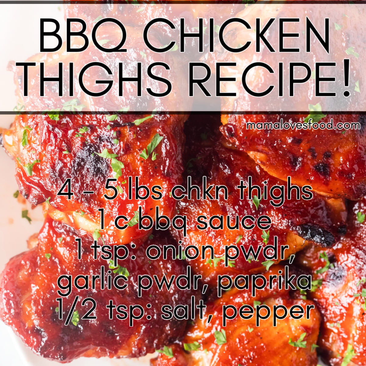 bbq chicken thighs in the oven