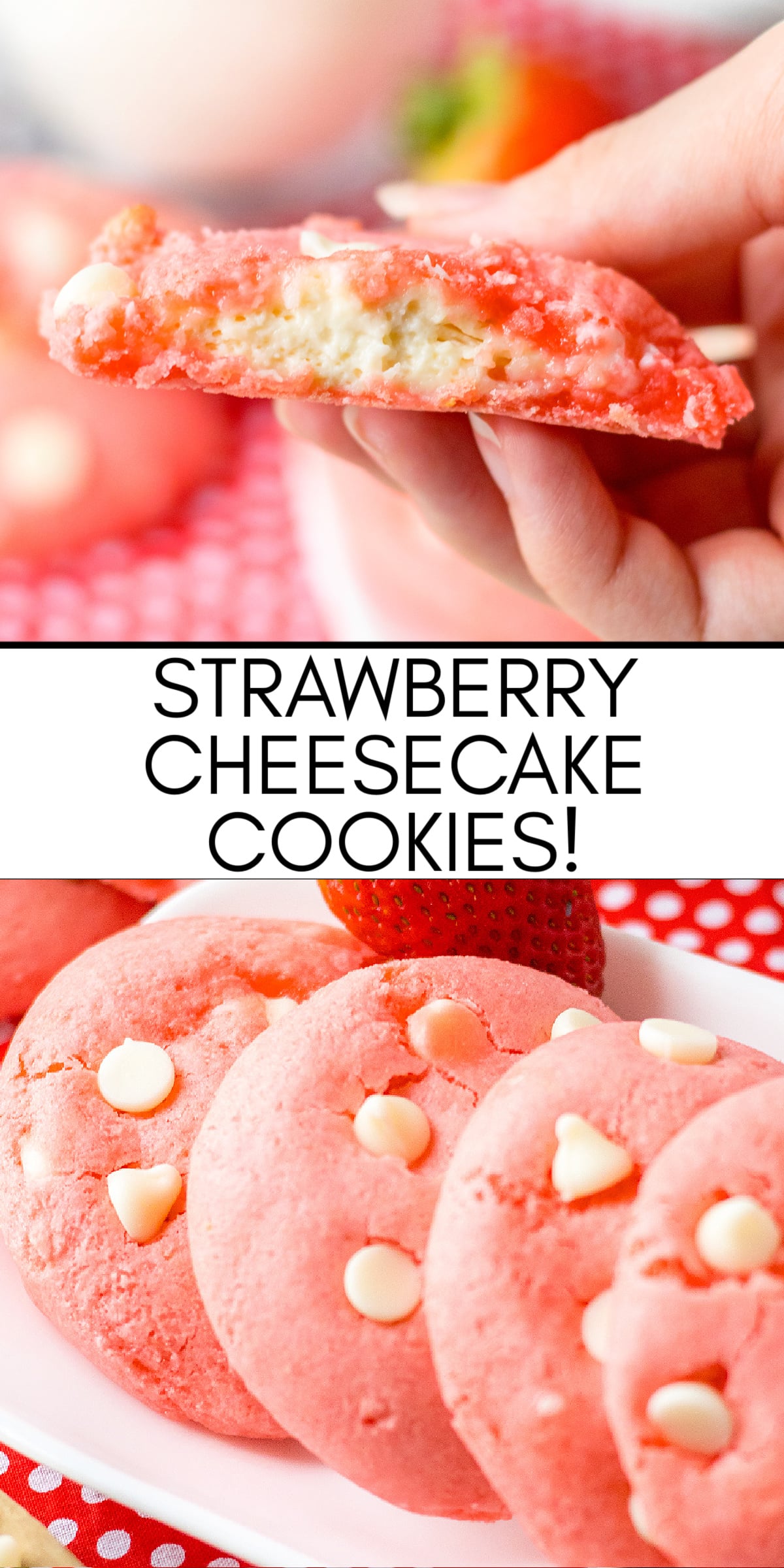 best strawberry cheesecake cookies