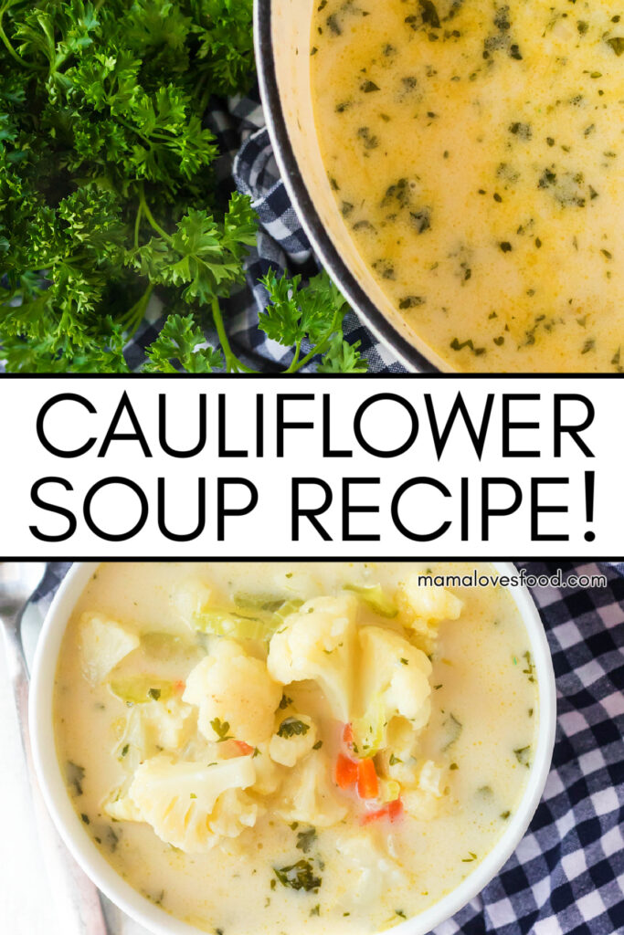 cauliflower soup cauliflower soup