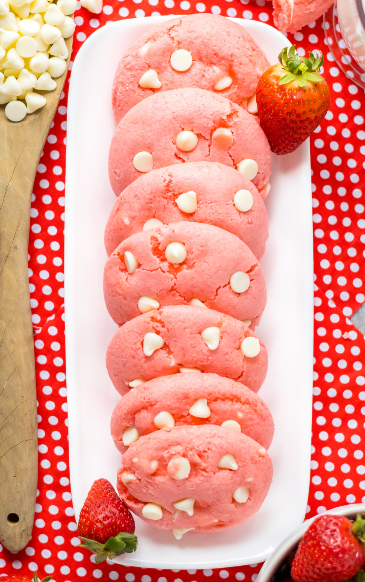 cheesecake stuffed strawberry cookies