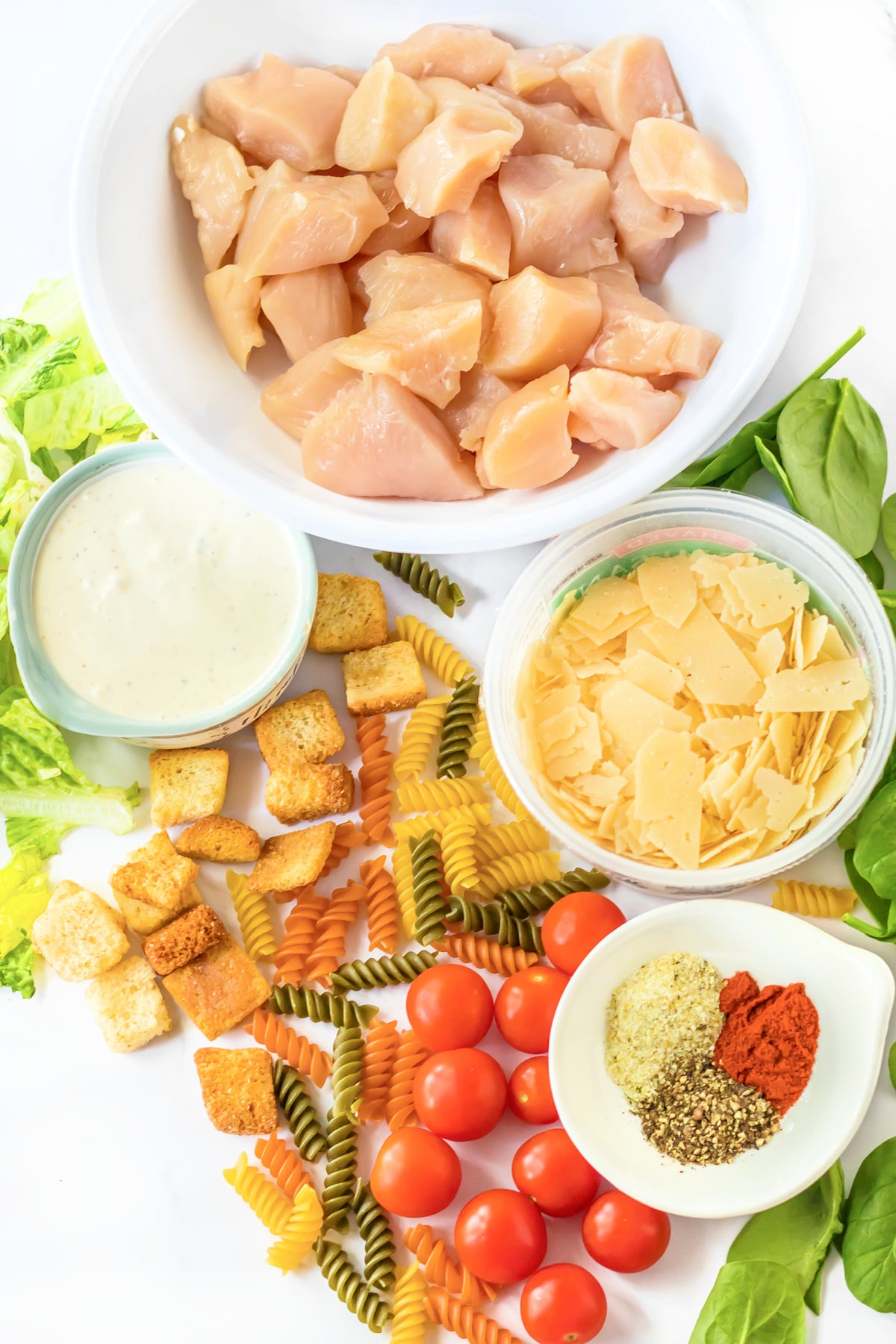 chicken caesar pasta salad ingredients