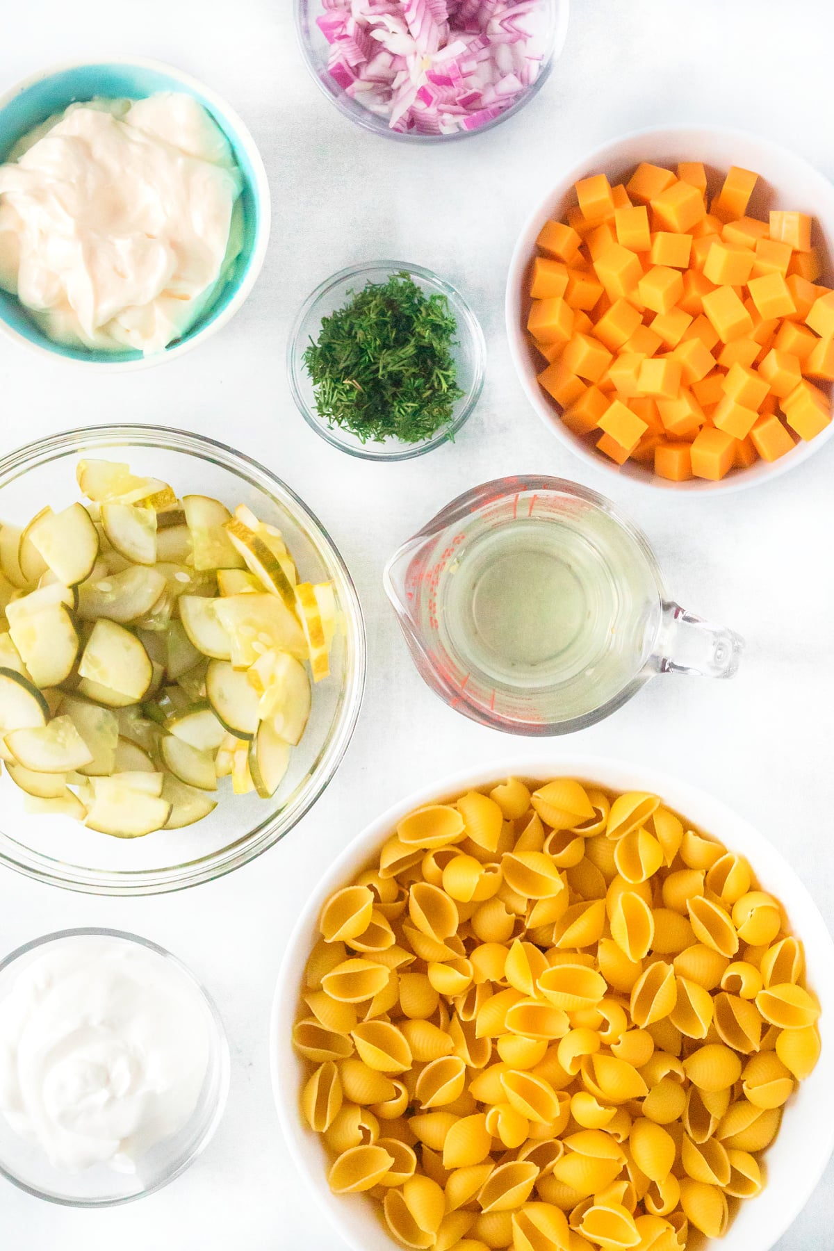 dill pickle pasta salad ingredients