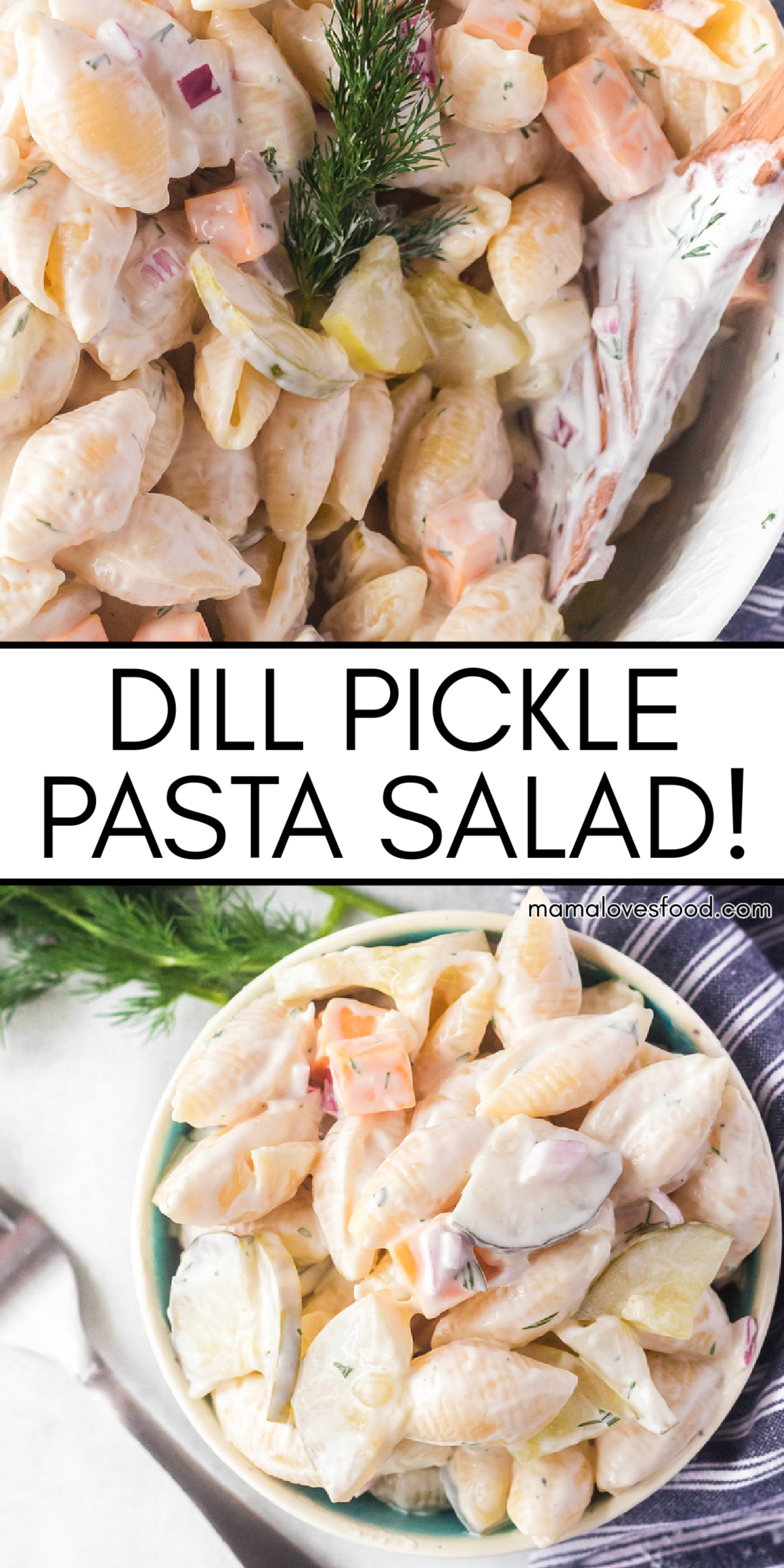 easy dill pickle pasta salad