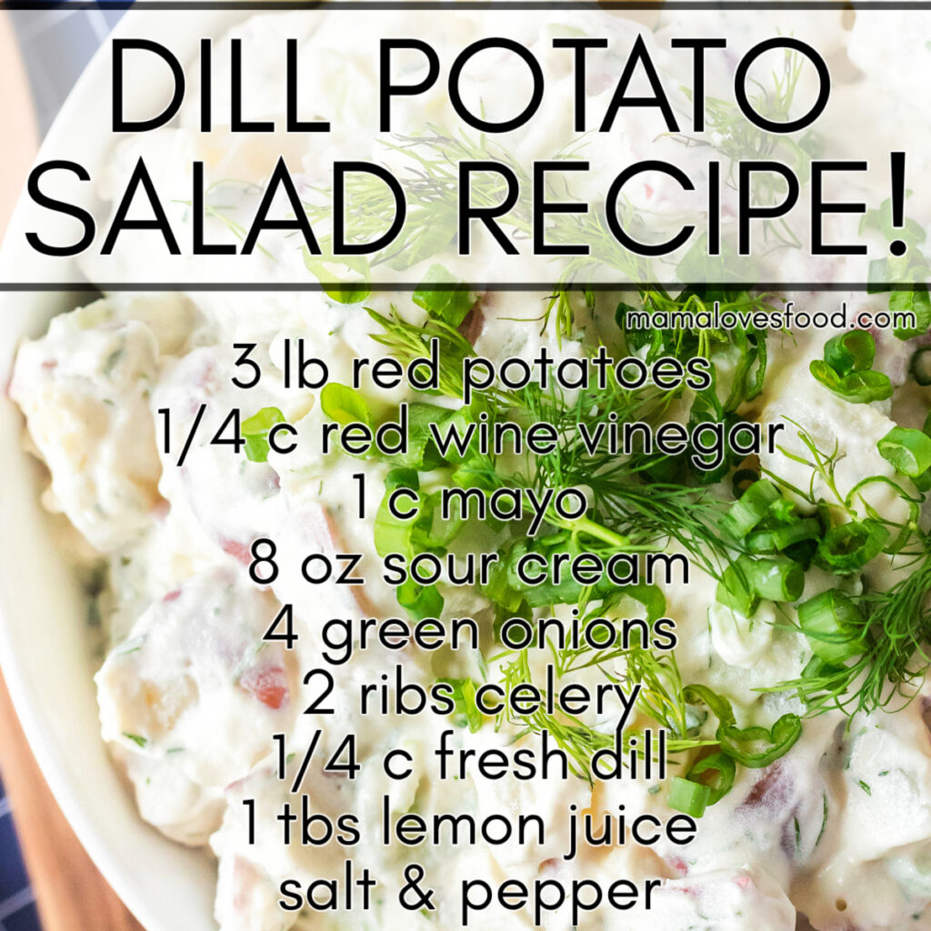 easy dill potato salad recipe