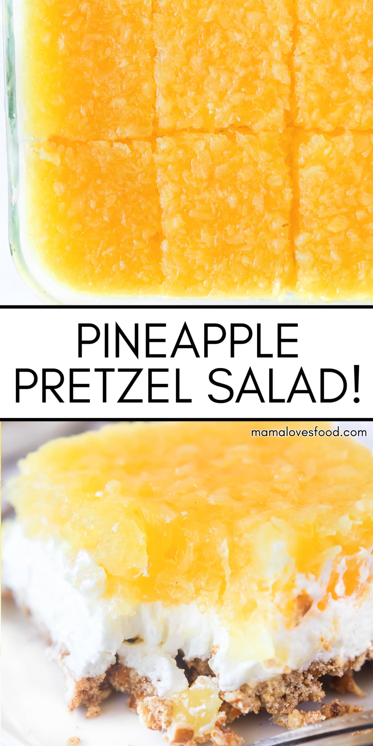 easy pineapple pretzel salad