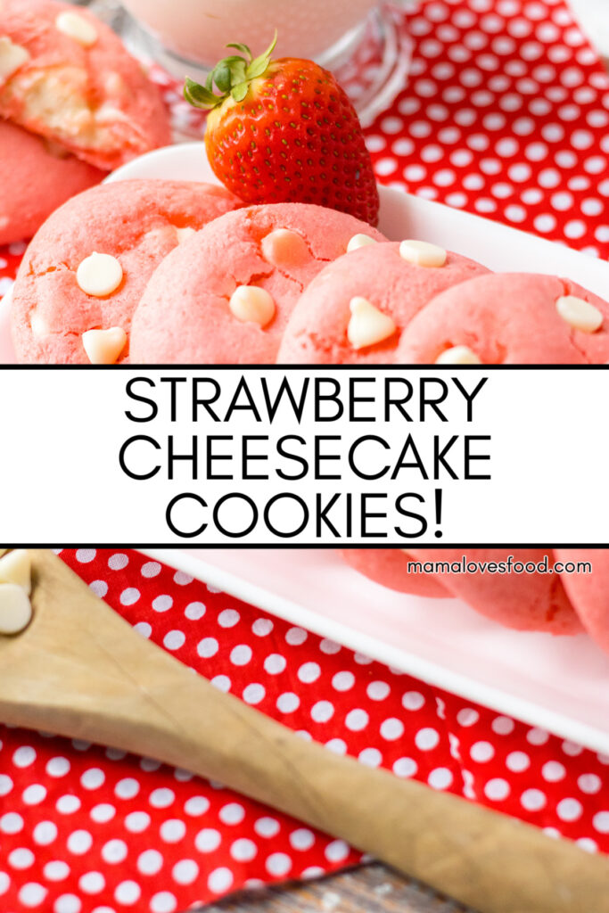 easy strawberry cheesecake cookies