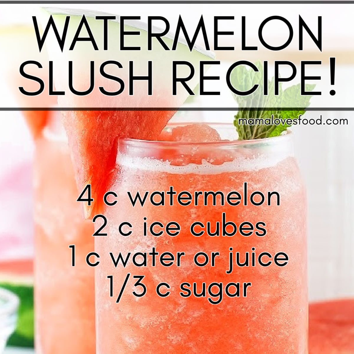 easy watermelon slush