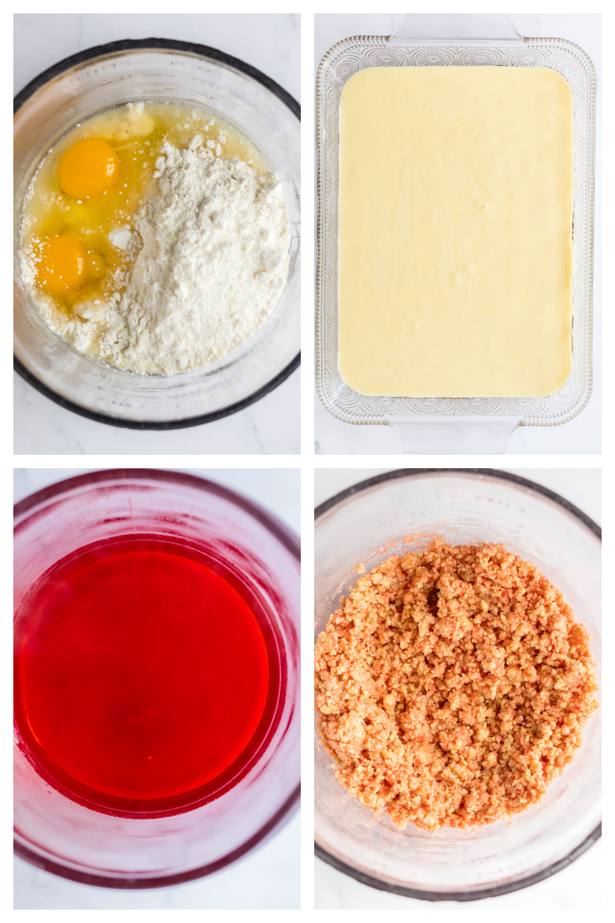how to make a strawberry crunch cake