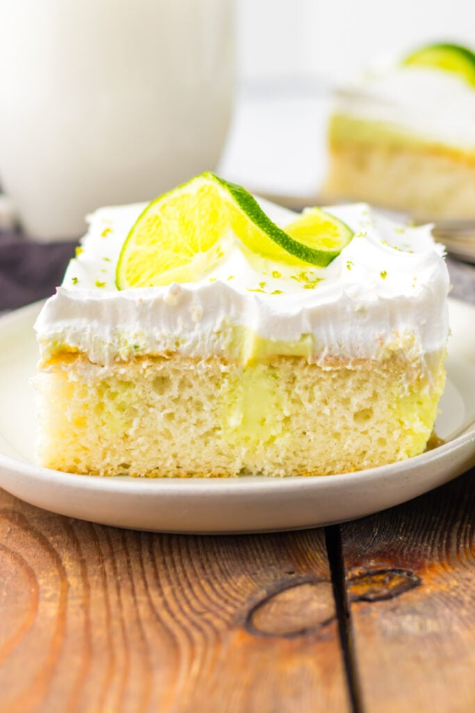 key lime poke cake