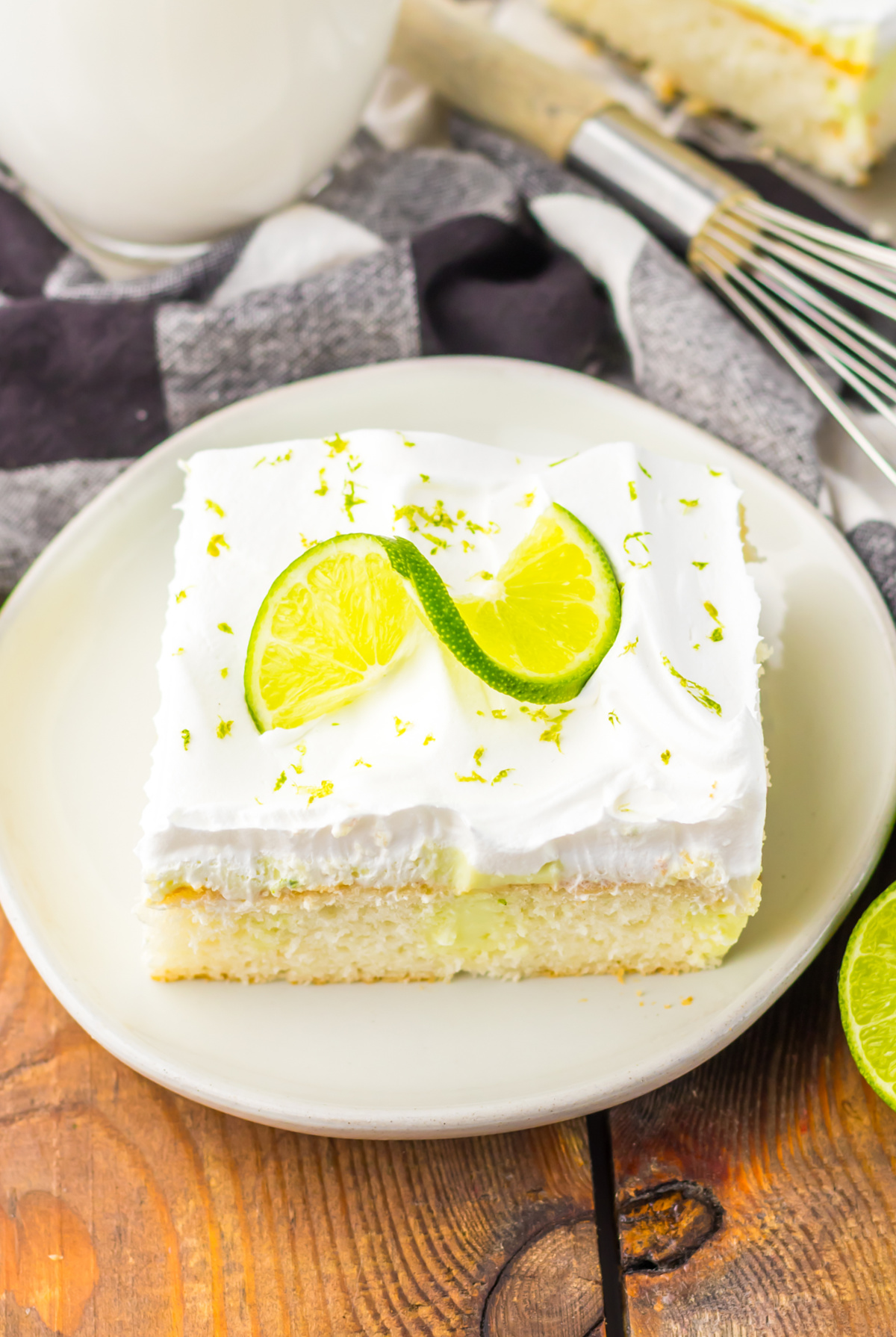 moist key lime poke cake