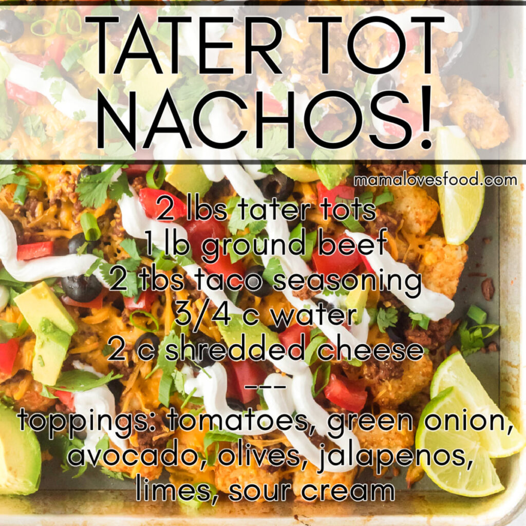 nachos with tater tots