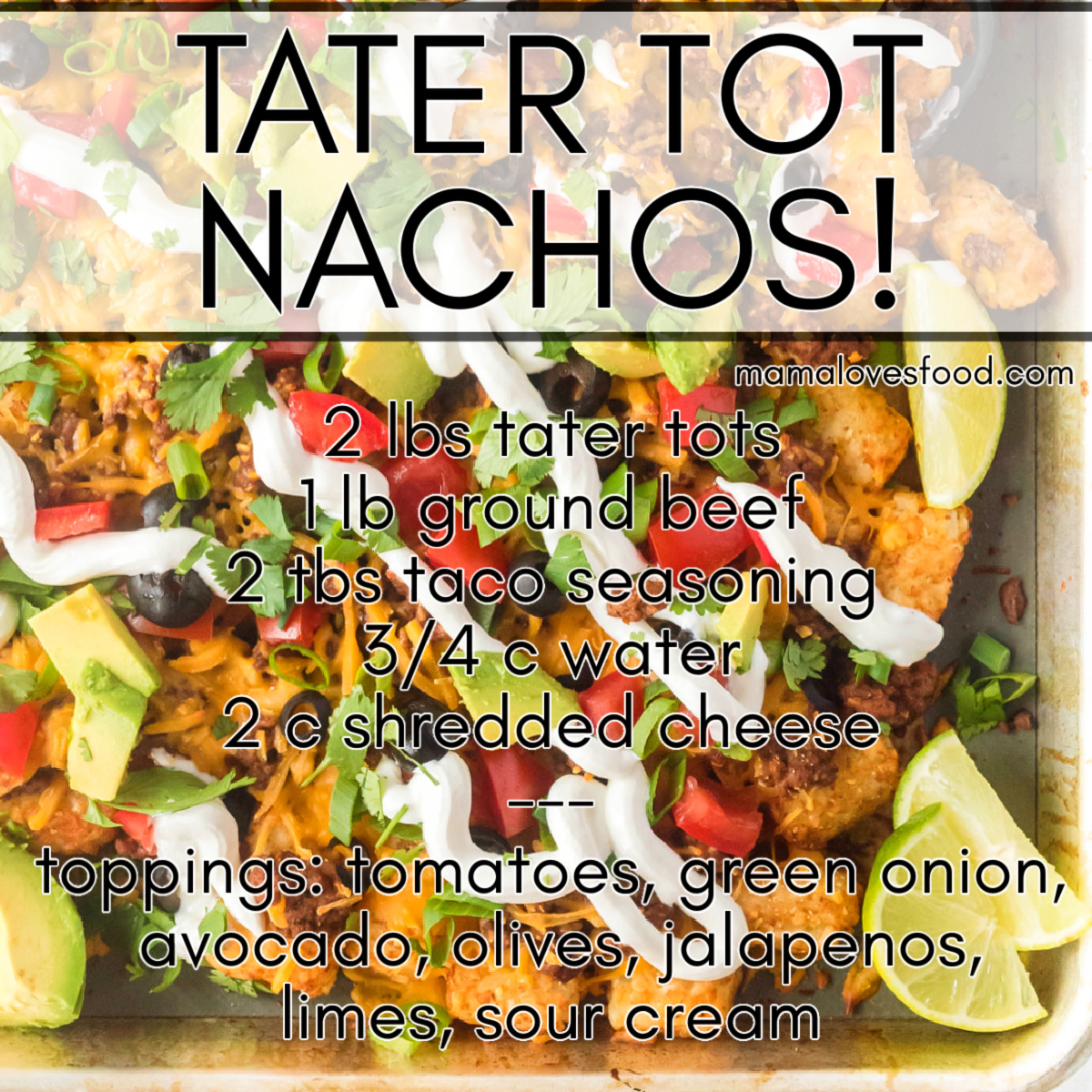 nachos with tater tots