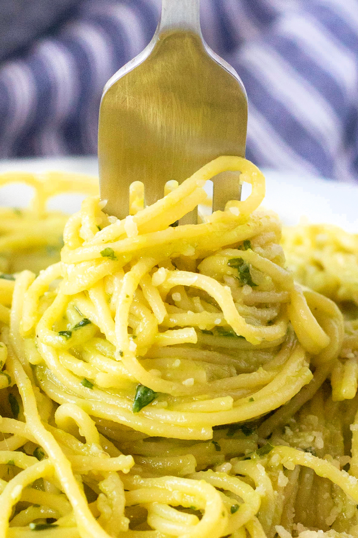 pasta with avocado sauce