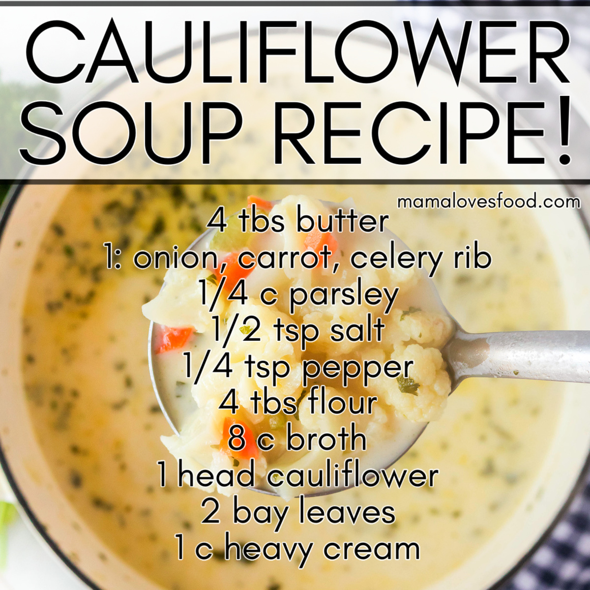 recipe best cauliflower soup