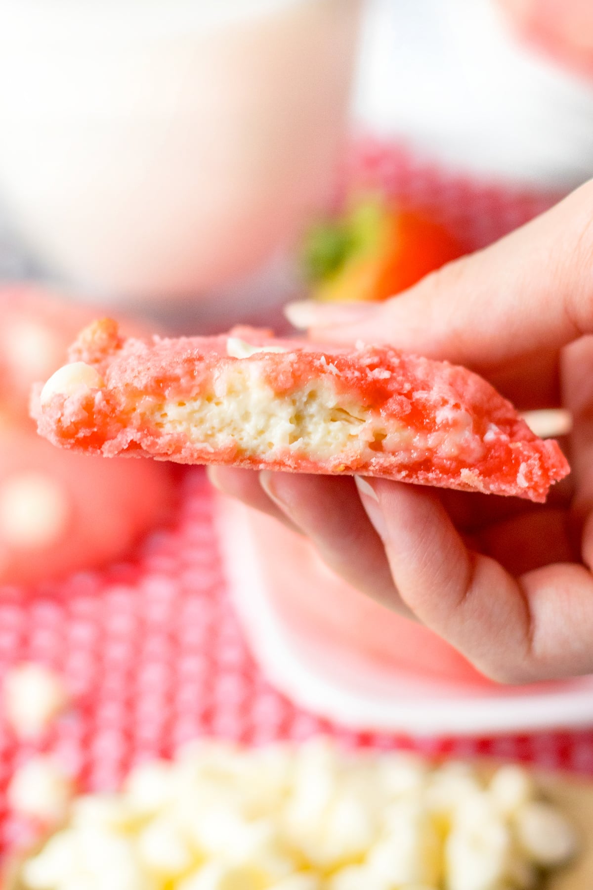 recipe strawberry cheesecake cookies