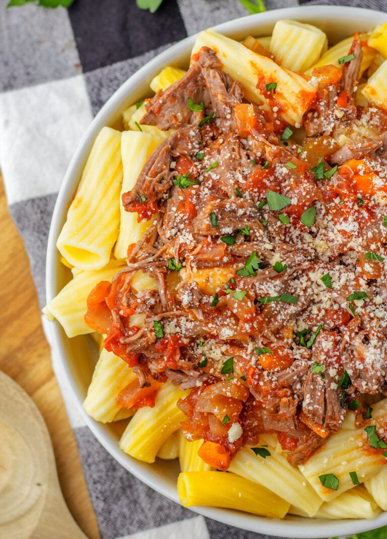 slow cooker beef ragu