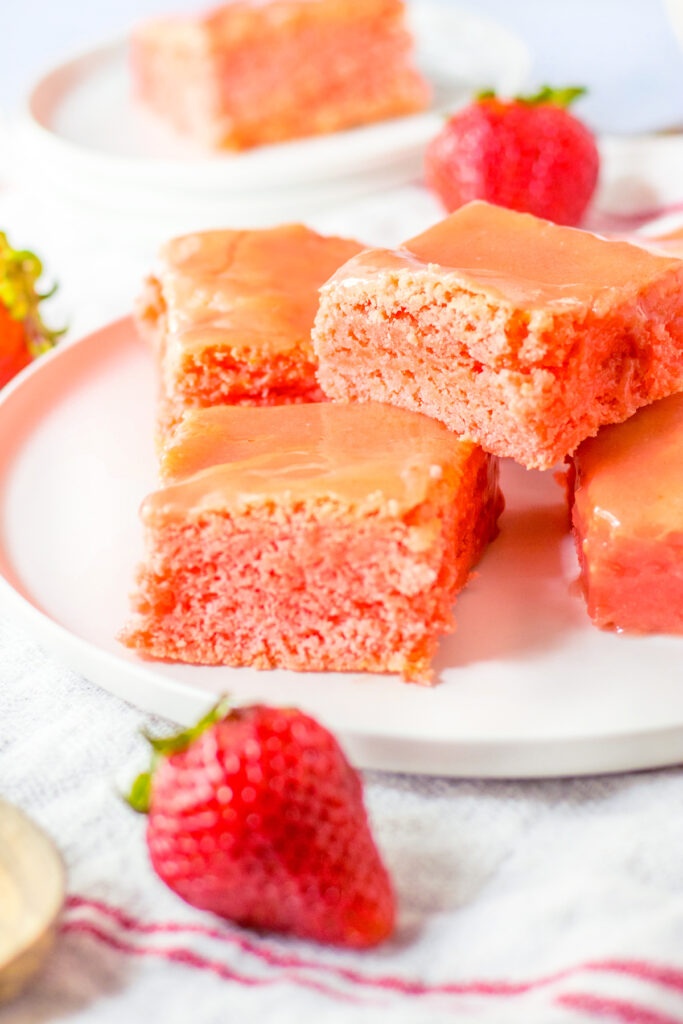 strawberry brownies
