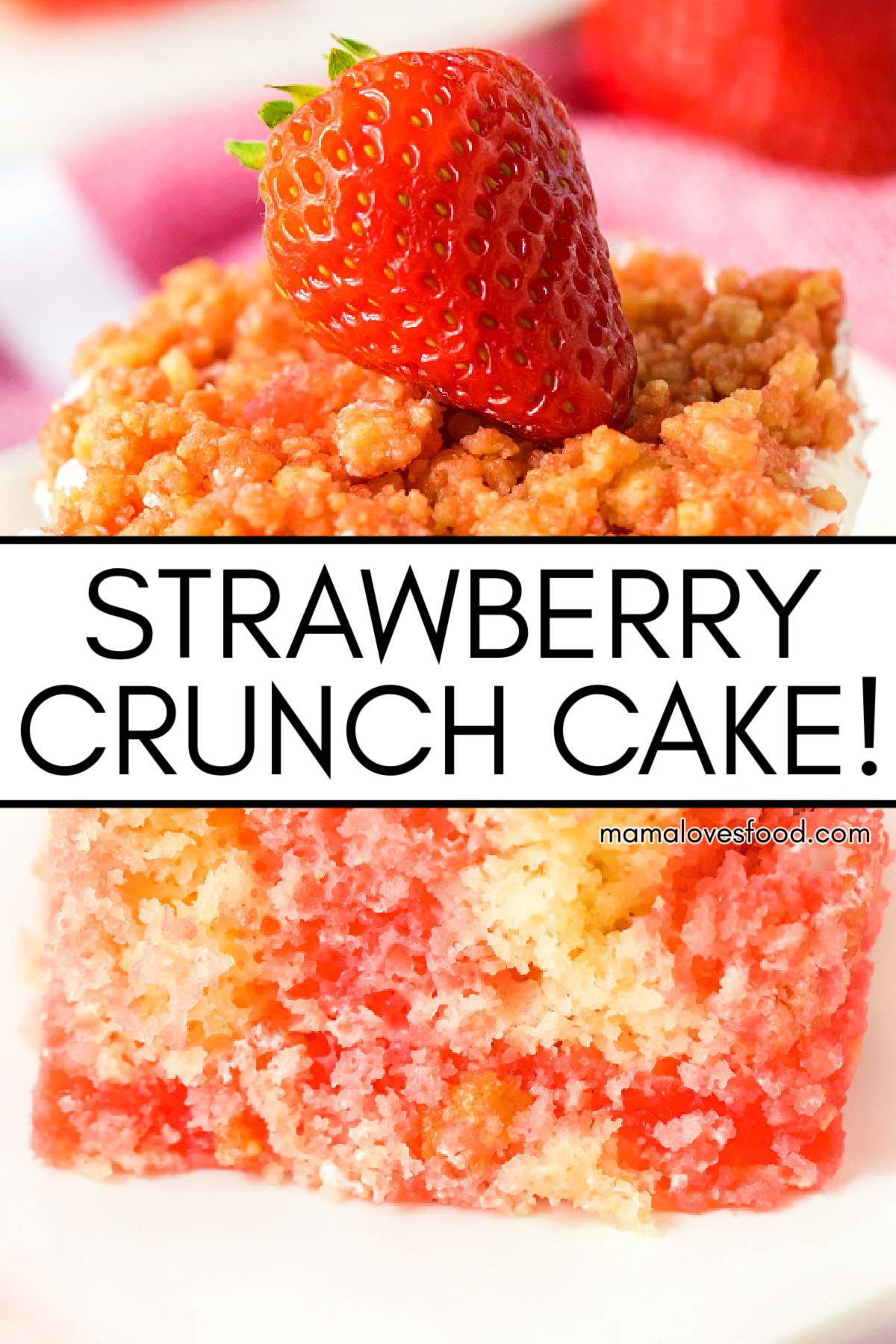 strawberry crunch cake recipe