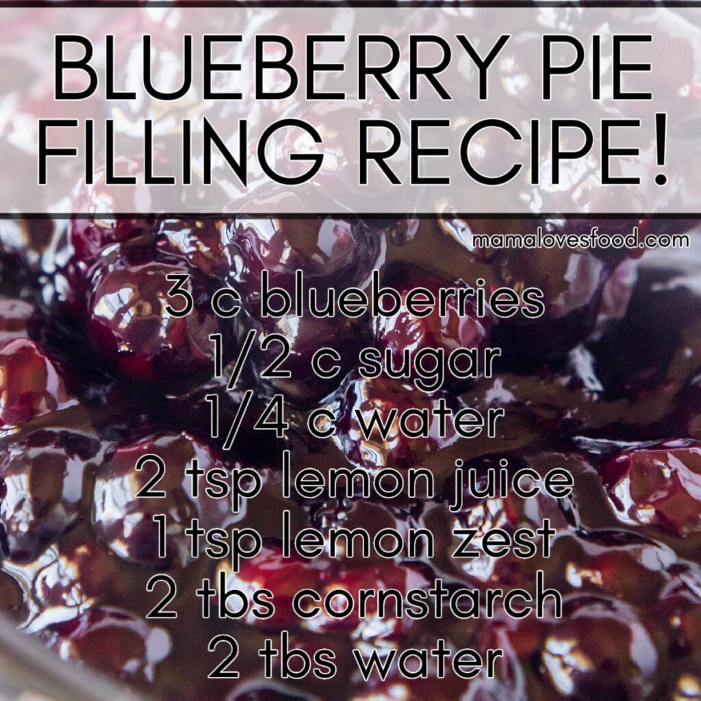 easy blueberry pie filling recipe