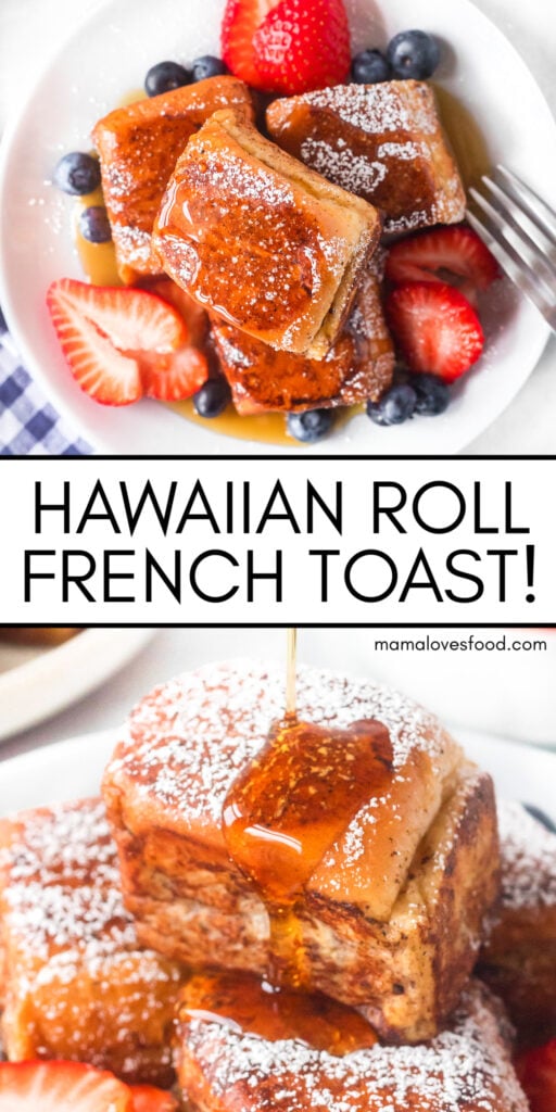 easy recipe french toast with hawaiian rolls