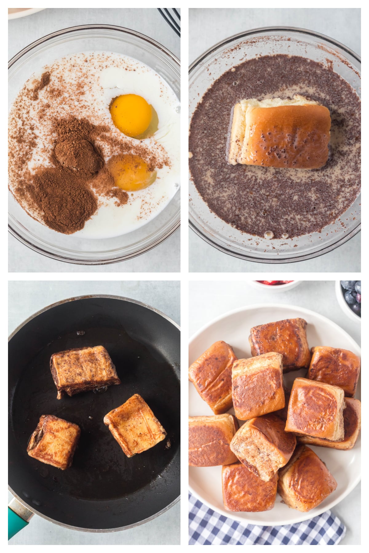 how to make french toast with hawaiian rolls