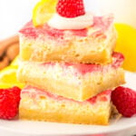 lemon raspberry cheesecake bars