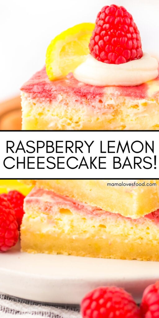 lemon raspberry cheesecake bars recipe