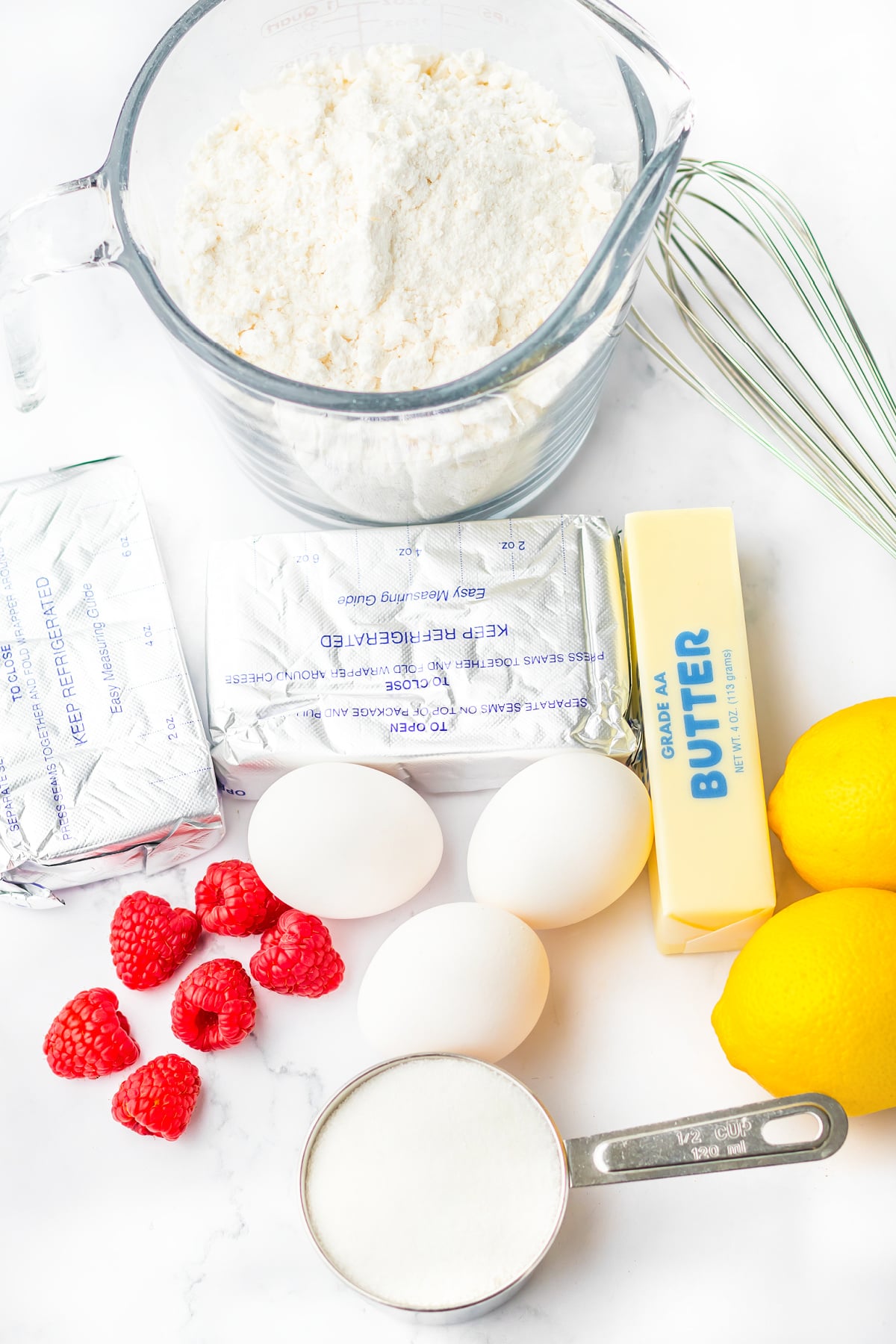 raspberry lemon cheesecake bars ingredients