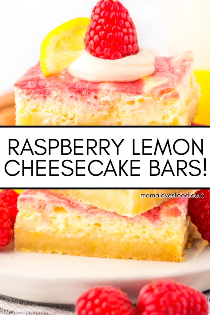 raspberry lemon cheesecake bars recipe