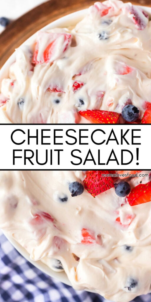 recipe for cheesecake fruit salad