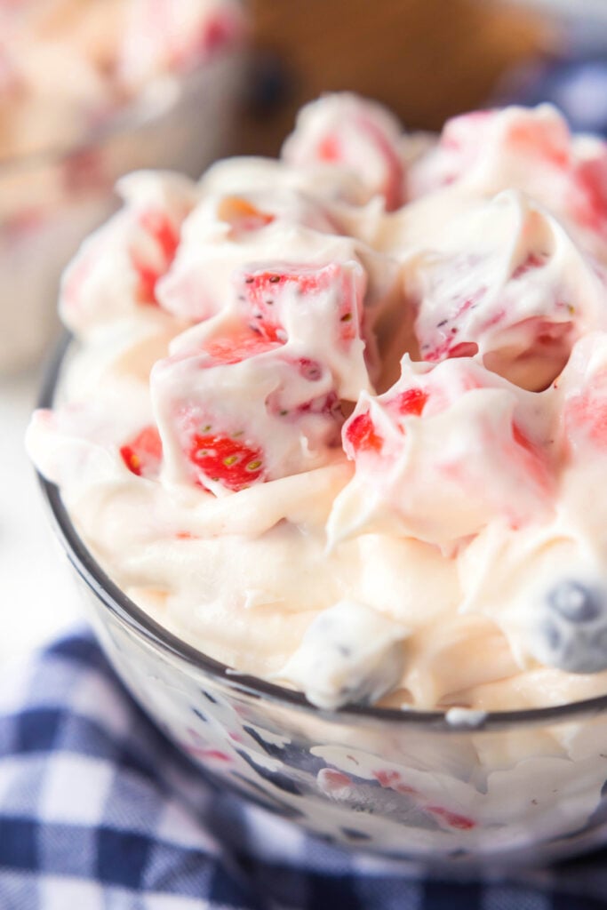 strawberry blueberry cheesecake salad