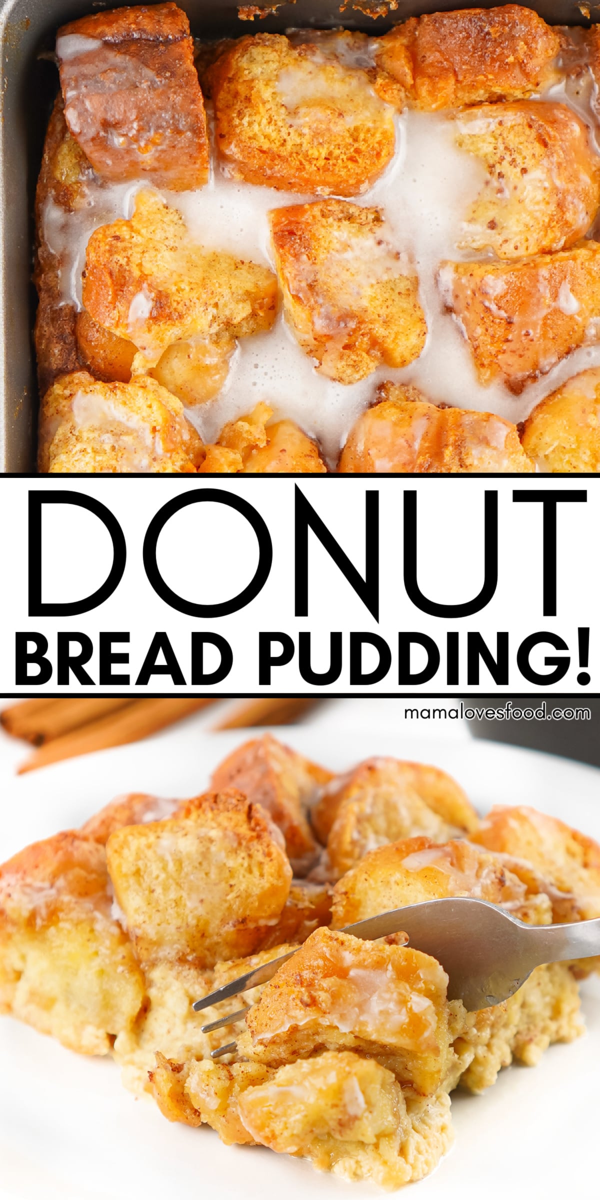easy donut bread pudding recipe