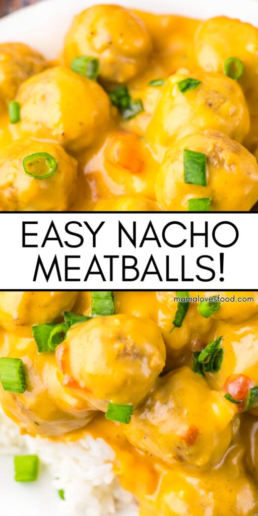 easy nacho meatballs