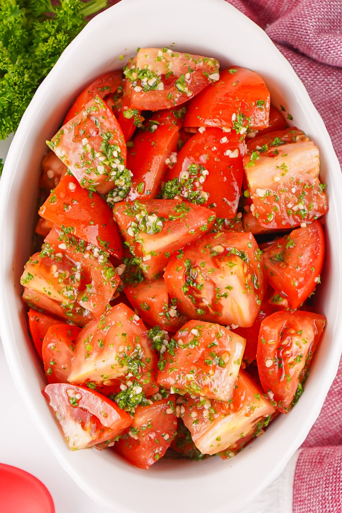 herb marinated tomatoes