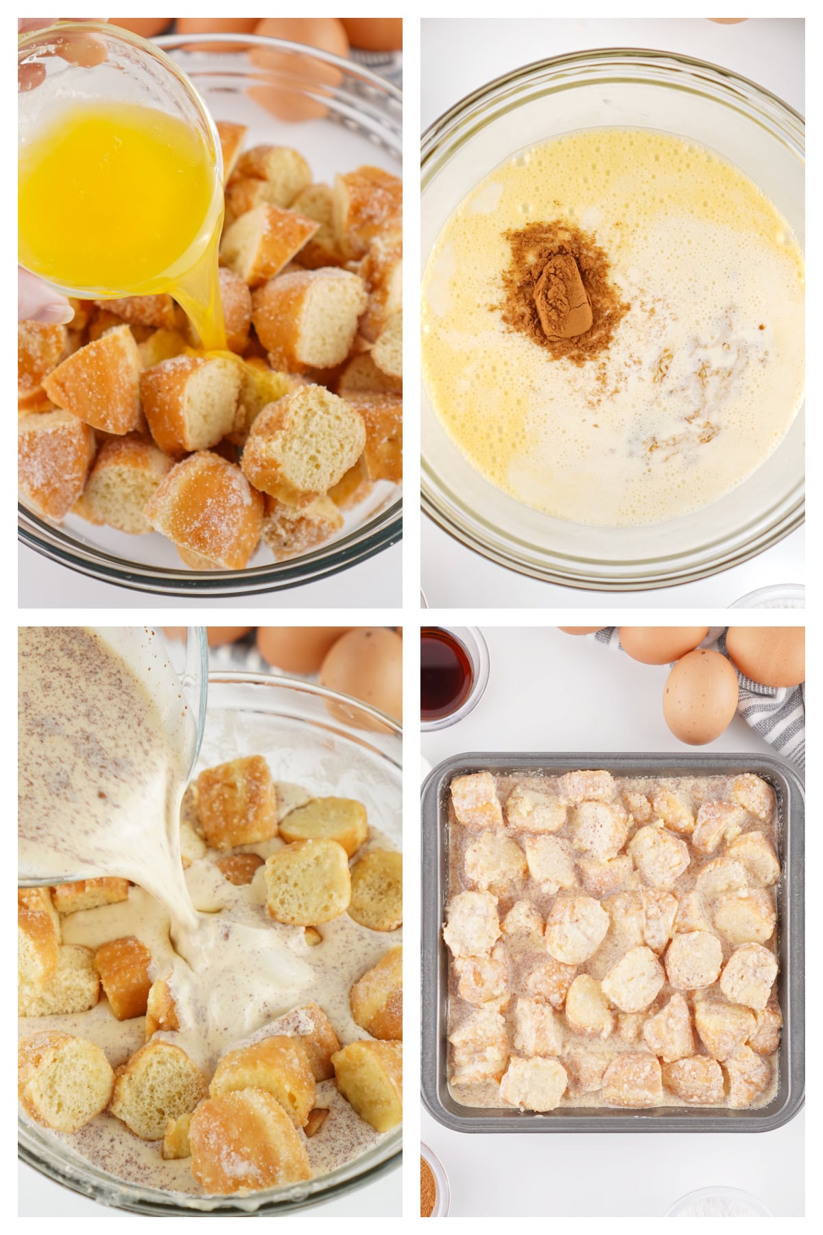 how to make bread pudding with donuts