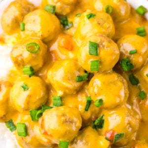 nacho meatballs stove top