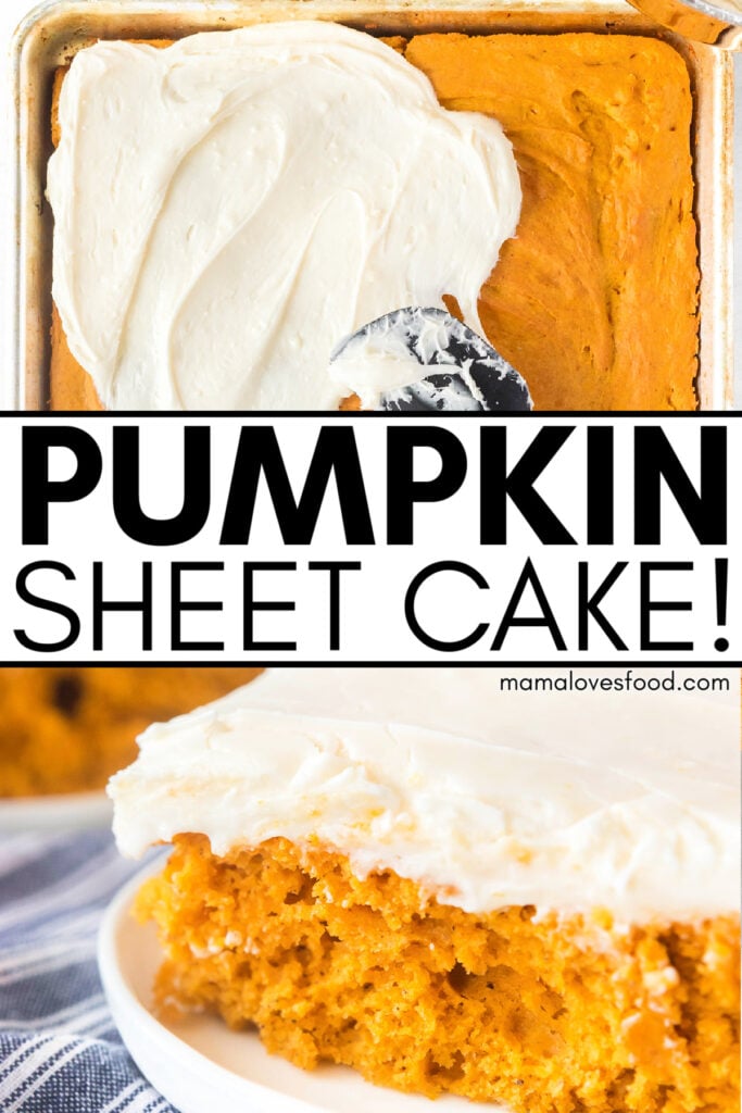 pumpkin spice sheet cake