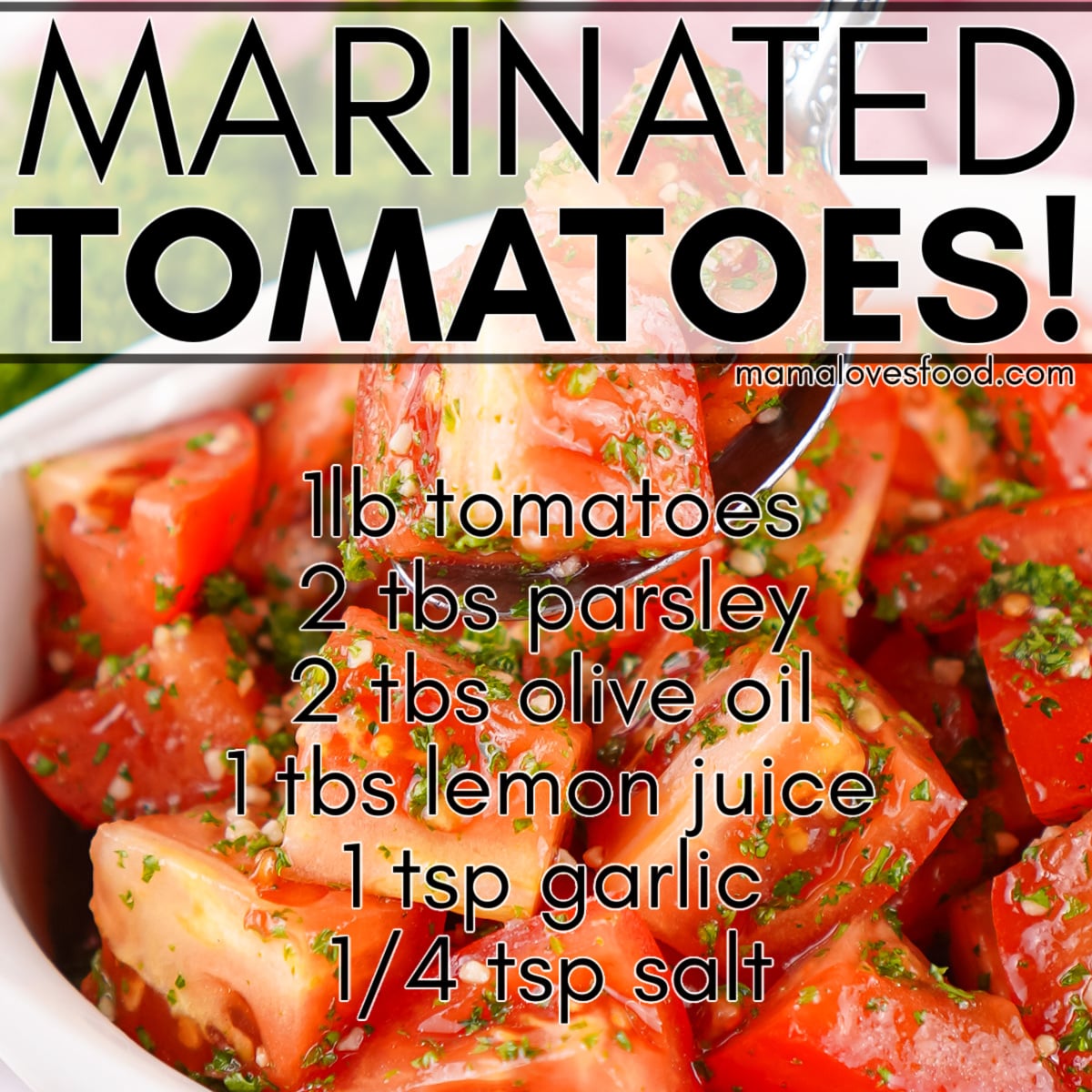 recipe marinated tomatoes
