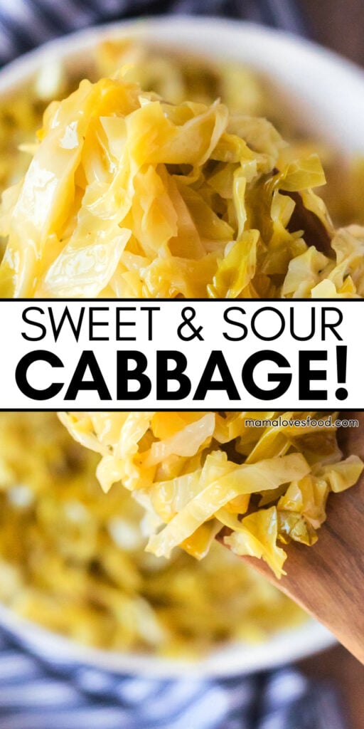 sweet and sour sauteed cabbage